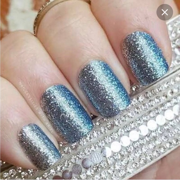 *Retired* Color Street: French Riviera | Blue Silver Gradient Glitter Sparkle - Picture 8 of 14